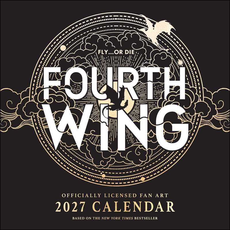 Fourth Wing Officially Licensed 2027 Wall Calendar