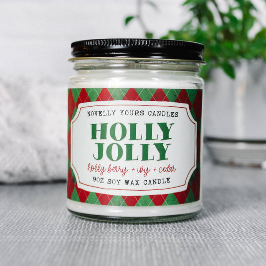 Holly Jolly candle