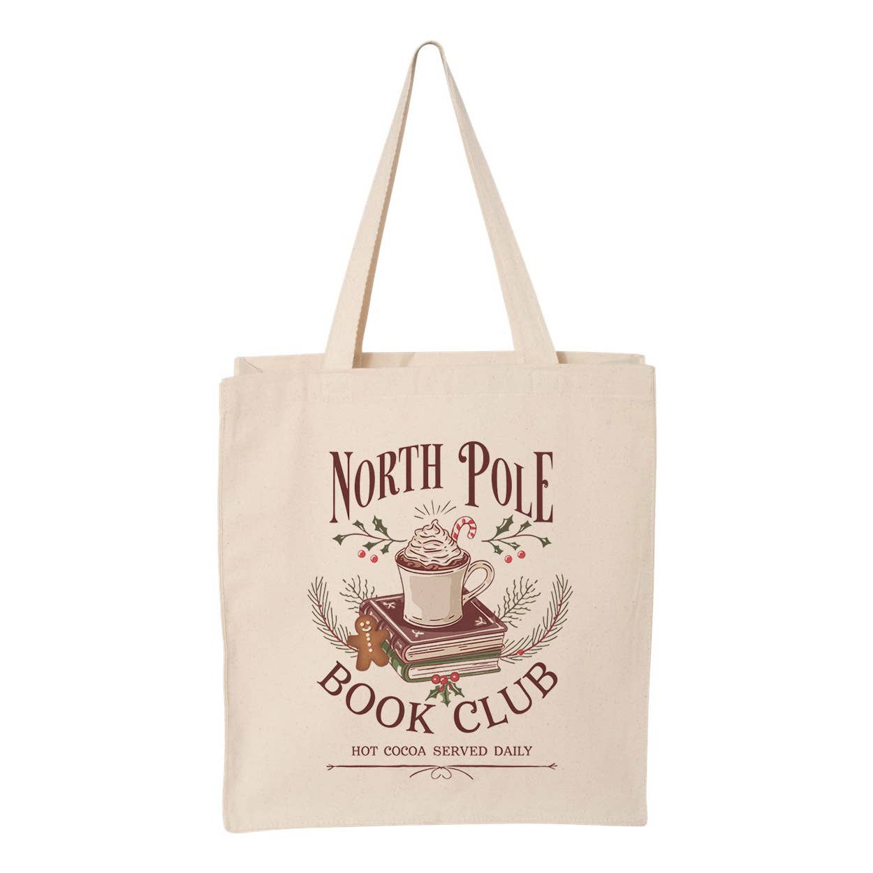 North Pole Book Club Tote Bag