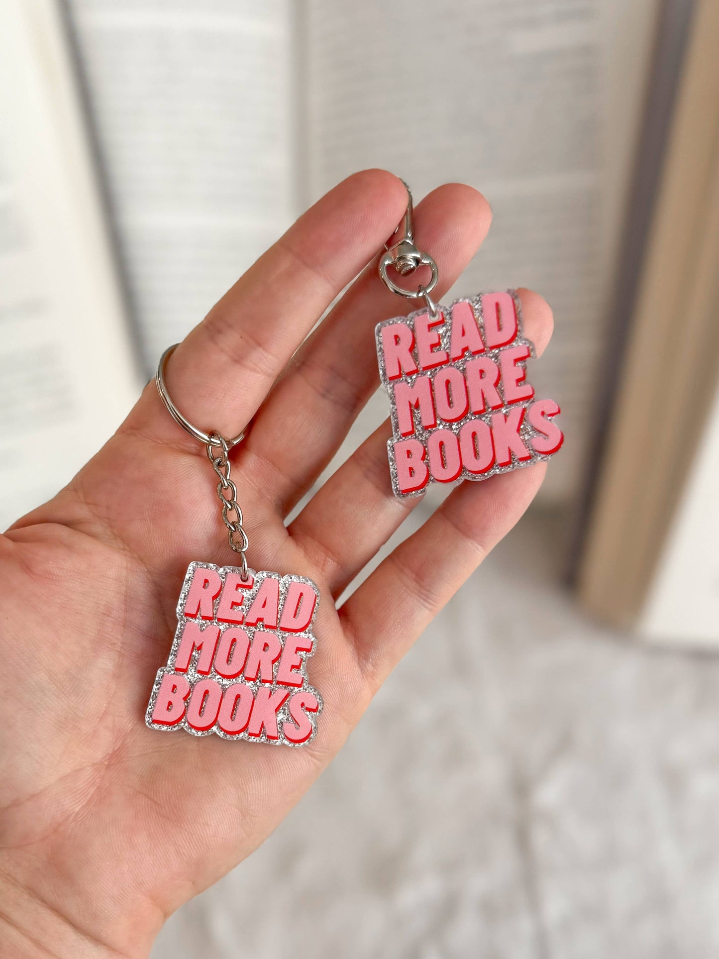 Read More Books Keychain 