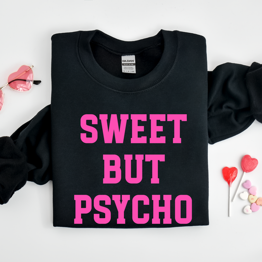 Sweet But Psycho Crewneck Sweatshirt, Valentine's Day