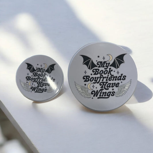 Book Boyfriends Have Wings Sticker