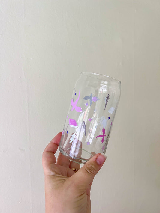 Fantasy Dragon 16oz Glass Cup