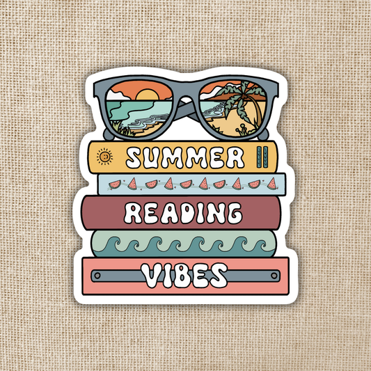 Summer Reading Vibes Sticker,
