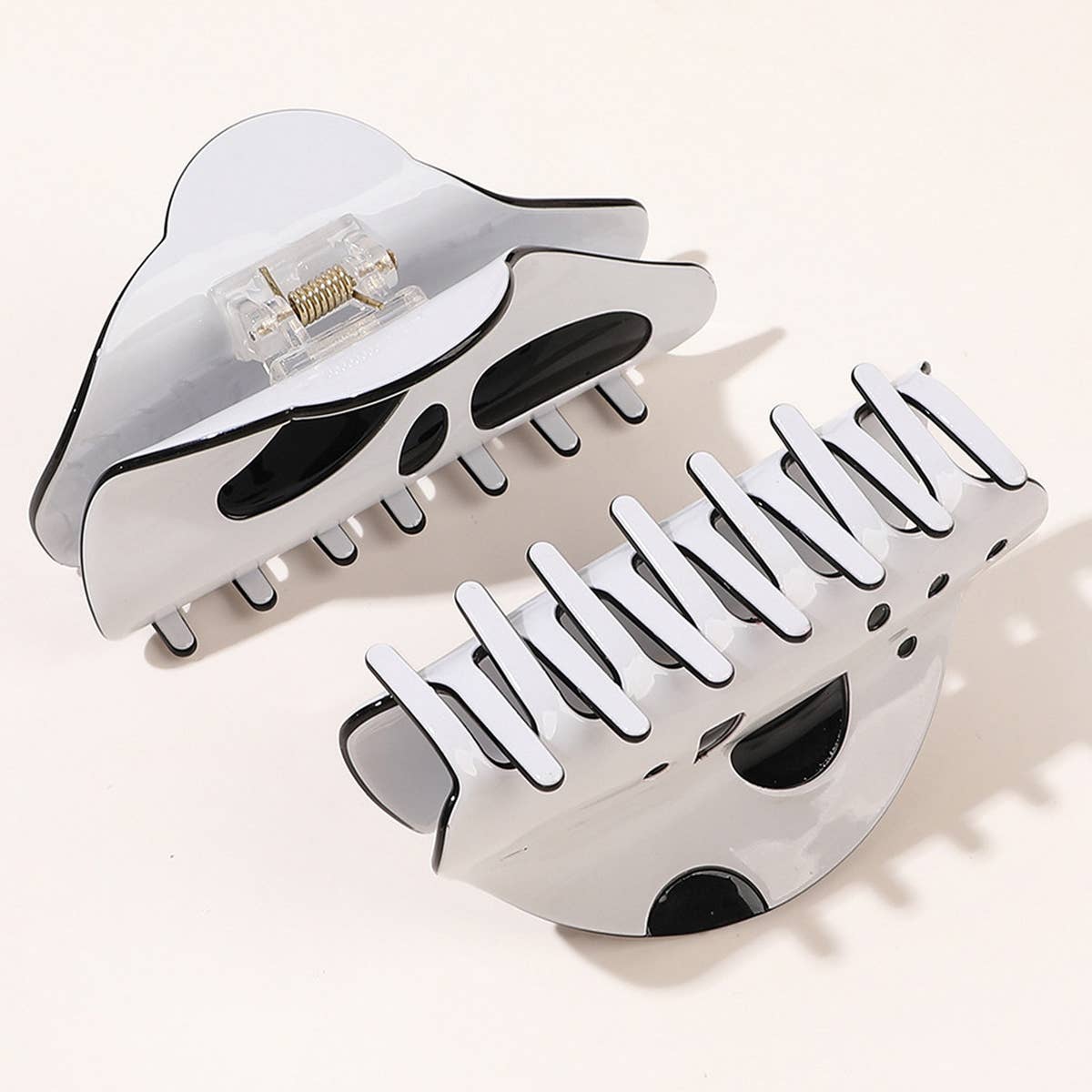 Ghost Face Hair Claw Clip