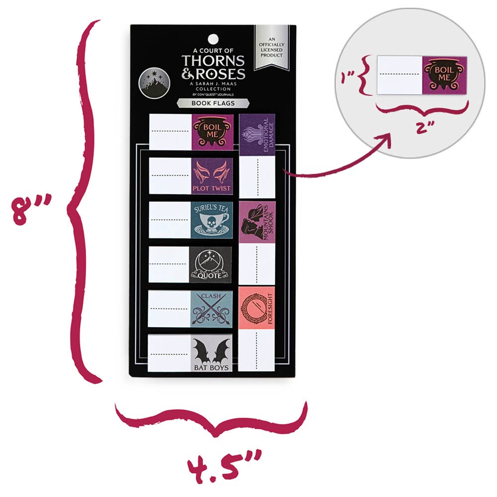 A Court of Thorns and Roses Book Annotation Flags (30-Pack)