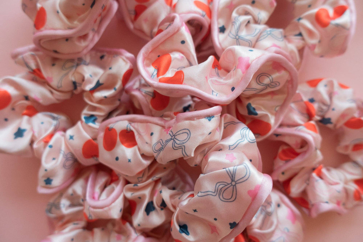 Cherry & Bows Scrunchie
