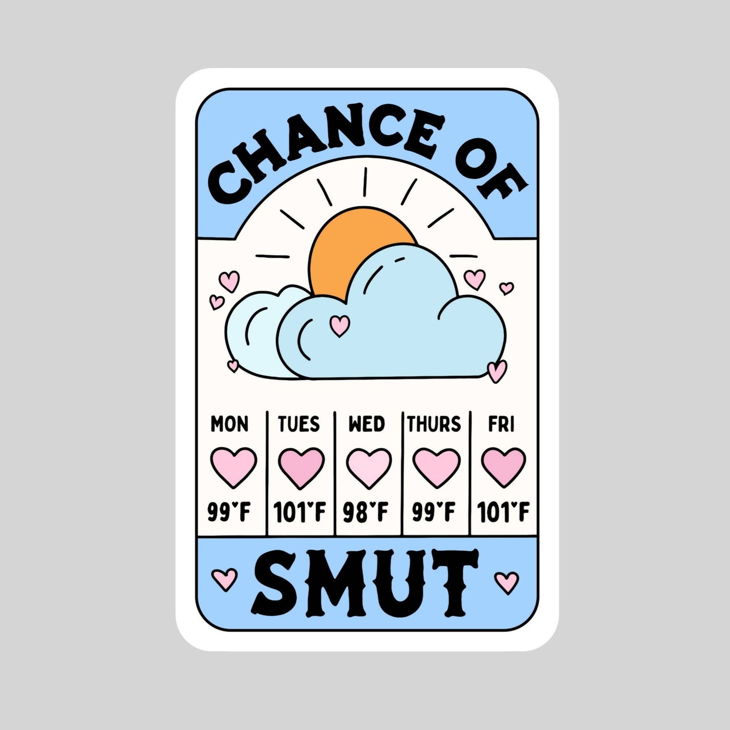 Chance of Smut Forecast Sticker