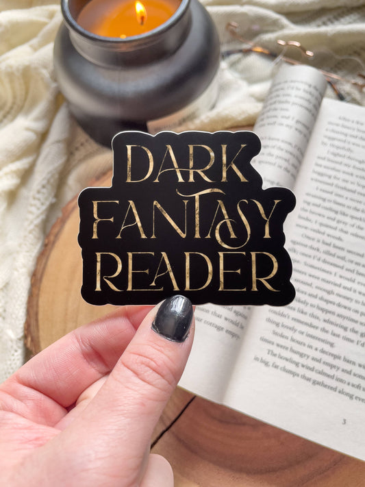Dark Fantasy Reader Vinyl Sticker