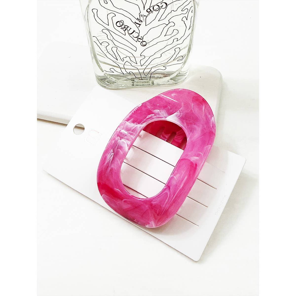 Marble Colors Flat Hair Clip