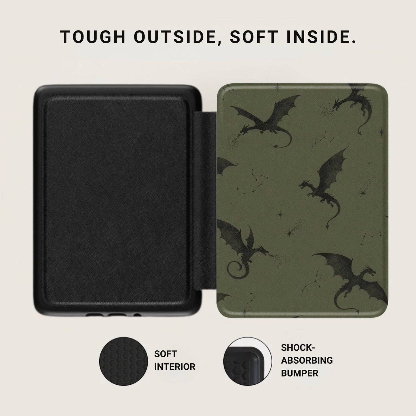 Green Fourth Wing Kindle Case