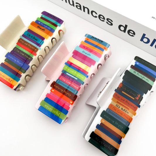 Book-Shaped Hair Claw Clip