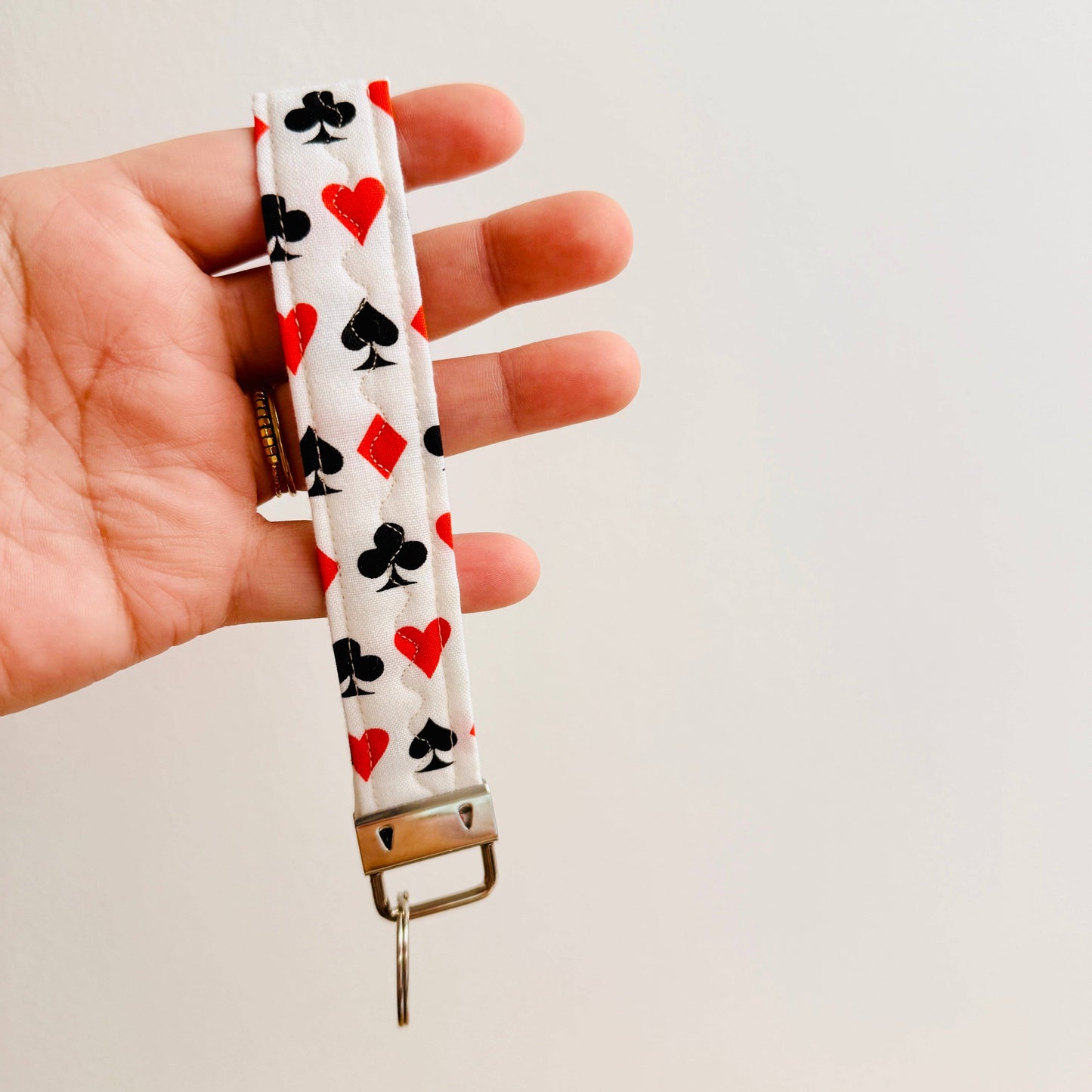 Card Suits Wristlet Keychain