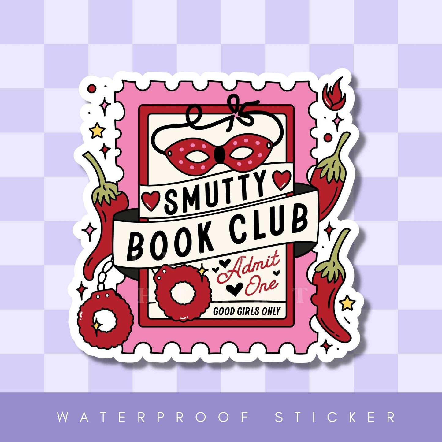 Smutty Book Club Vinyl Sticker