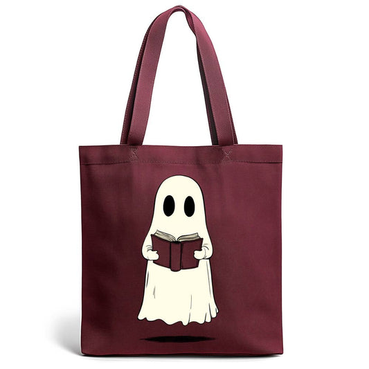 Book Reading Ghost Tote Bag