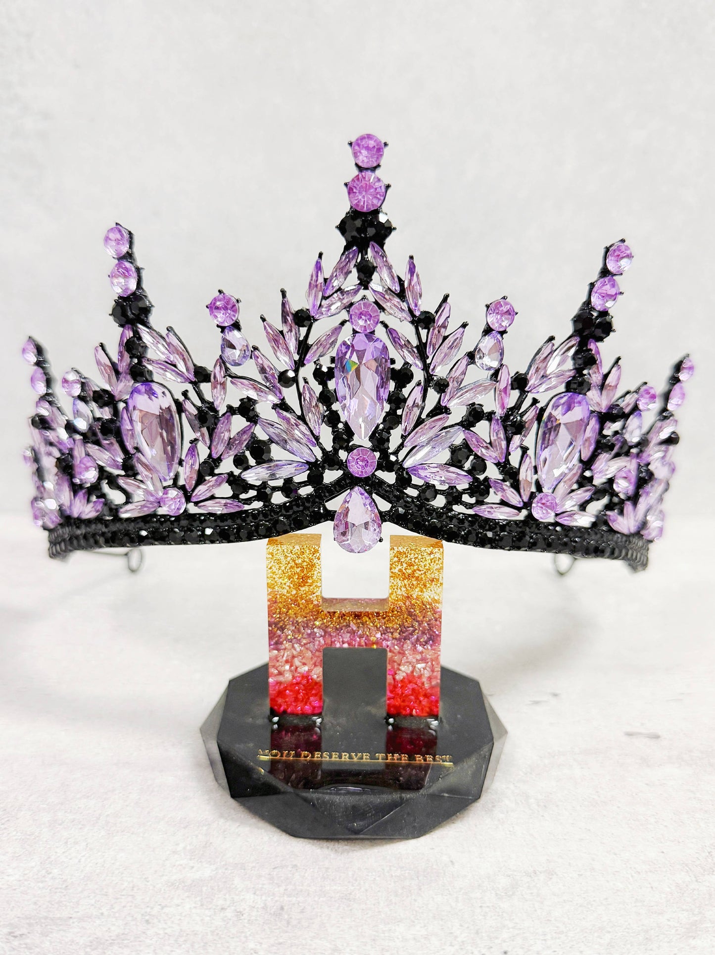 Black Purple Tiara