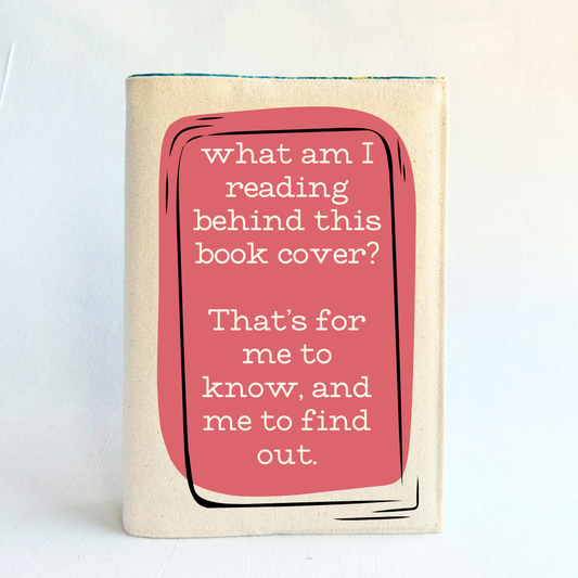 Fabric Book Cover - For me to know