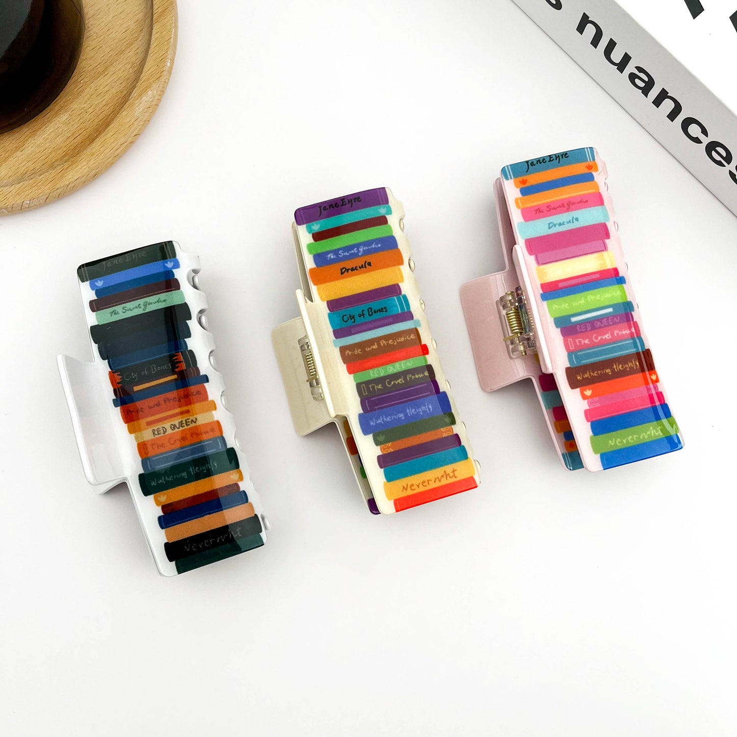 Book-Shaped Hair Claw Clip