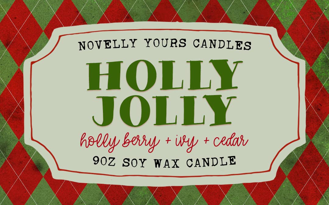 Holly Jolly candle