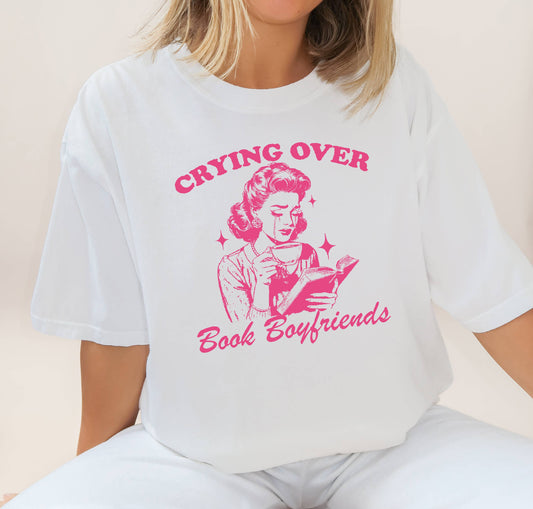 Crying Over Book Boyfriend Tshirt