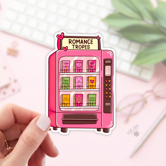 Romance Tropes Vending Sticker