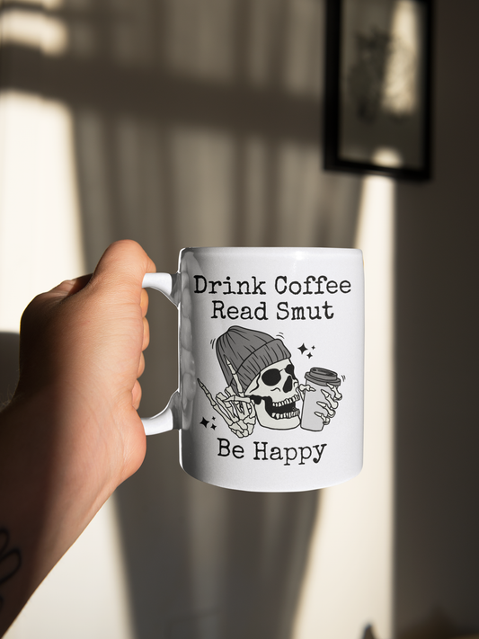 Drink Coffee Read Smut - Bookish - Ceramic Mug - 15oz