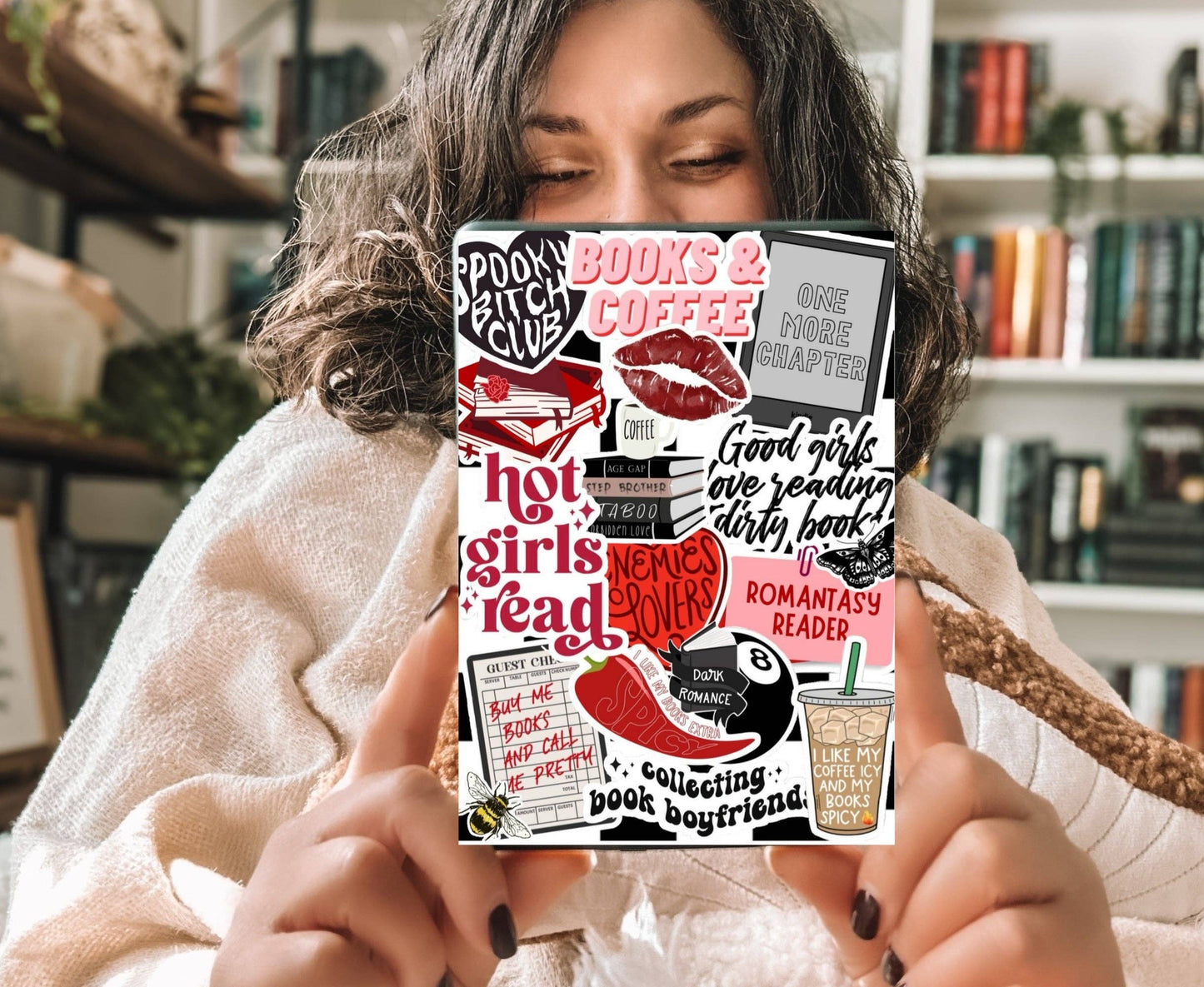 Hot Girls Read Sparkly Kindle Insert