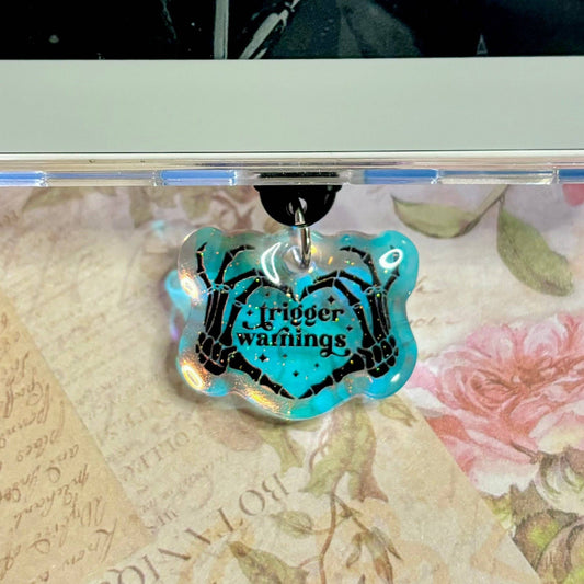 Trigger Warnings USB-C Dust Plug/Kindle Charm