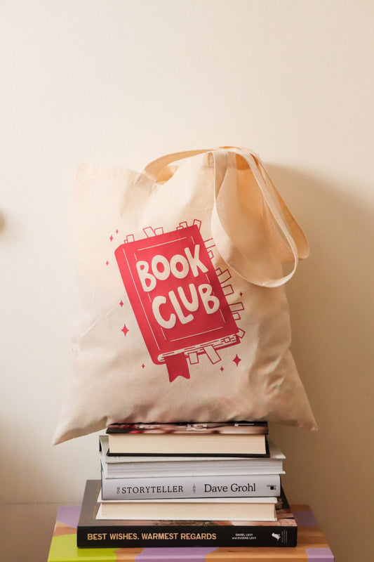Book Club | Natural Cotton Tote Bag