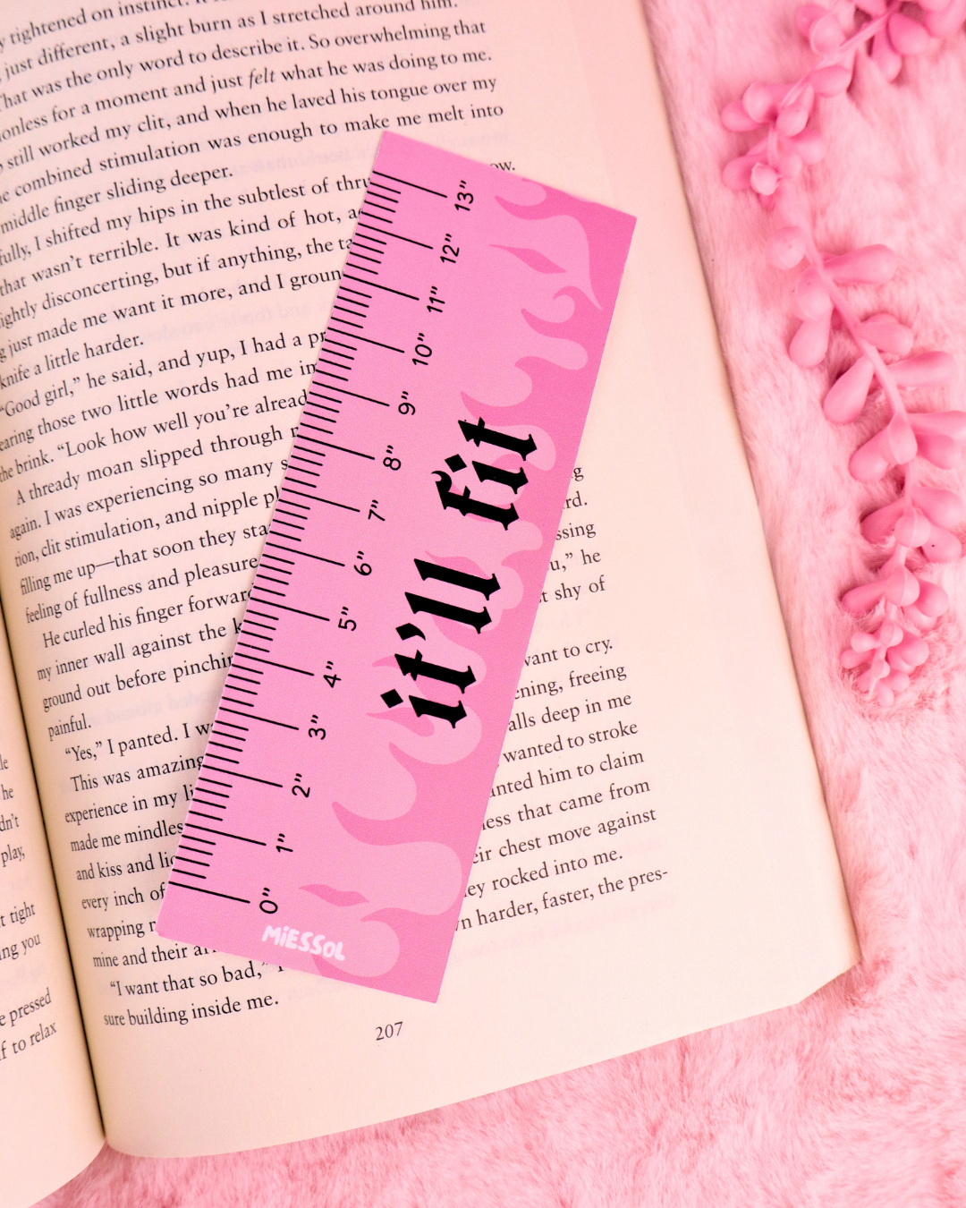 Pink Ruler It'll Fit Bookmark