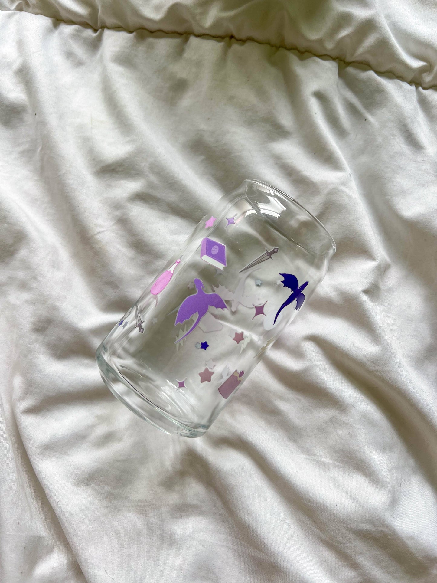 Fantasy Dragon 16oz Glass Cup