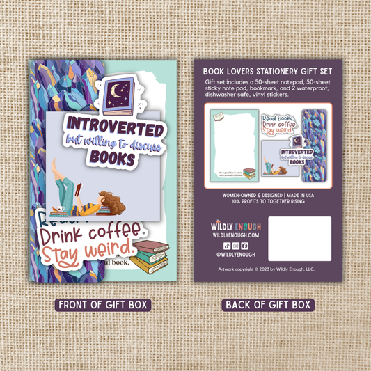 Book Lover Boxed Stationery Gift Set