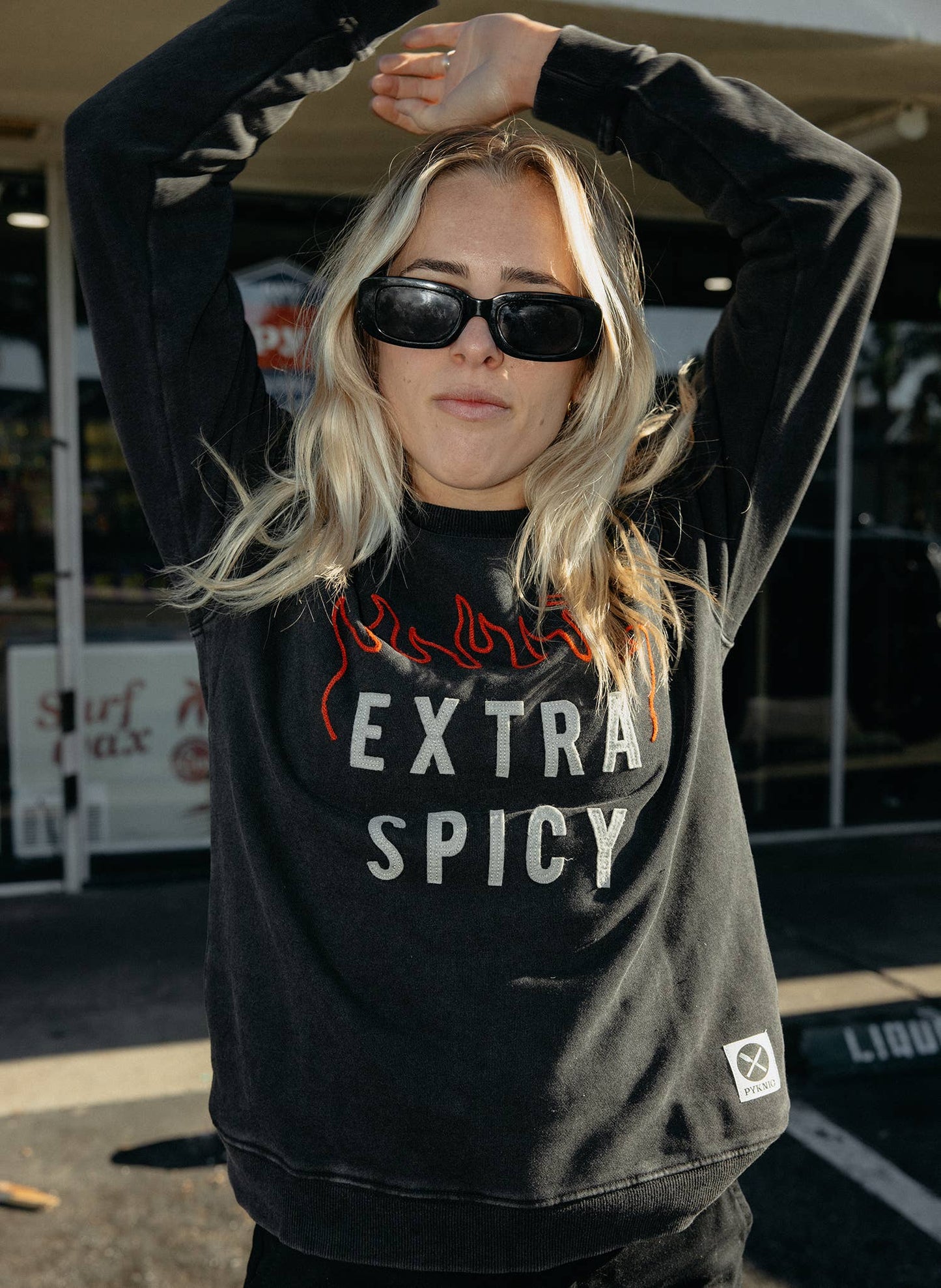 Extra Spicy Chainstitch & Felt Sweatshirt