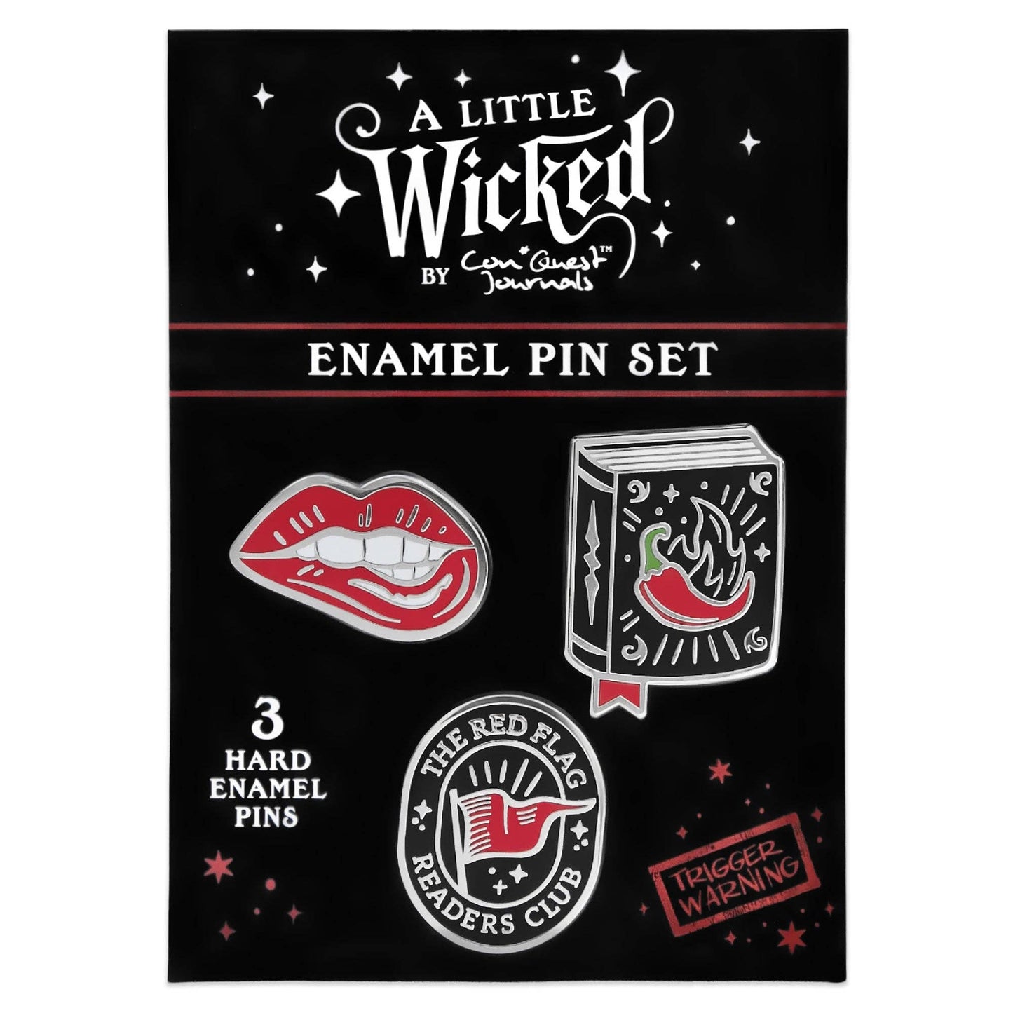 A Little Wicked Enamel Pin Set