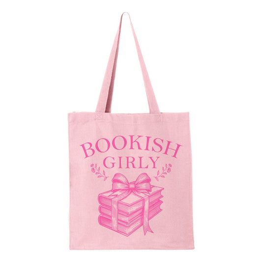 Bookish Girly Tote Bag