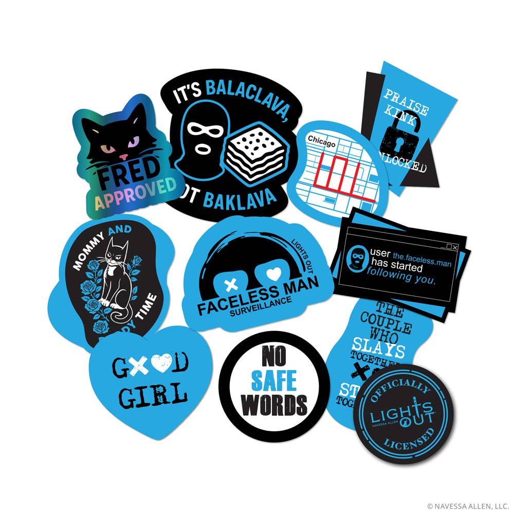 (10-Pack) Lights Out Decals