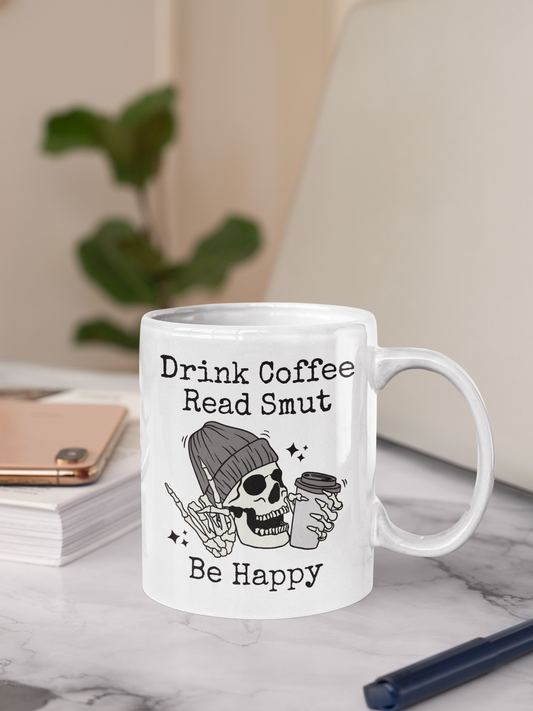 Drink Coffee Read Smut - Bookish - Ceramic Mug - 15oz