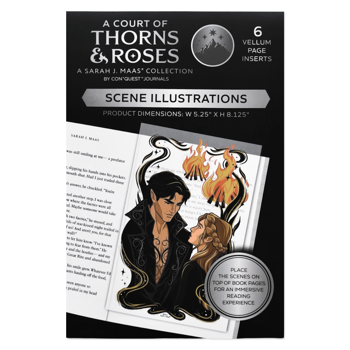 A Court of Thorns and Roses Book Scene Illustrations (6-Pack)