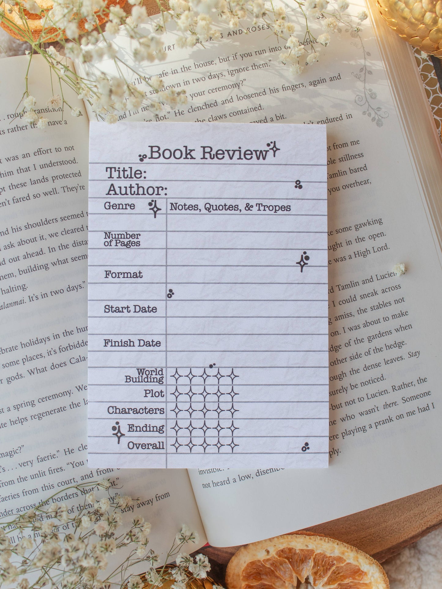 Book Review Post-it Notepad