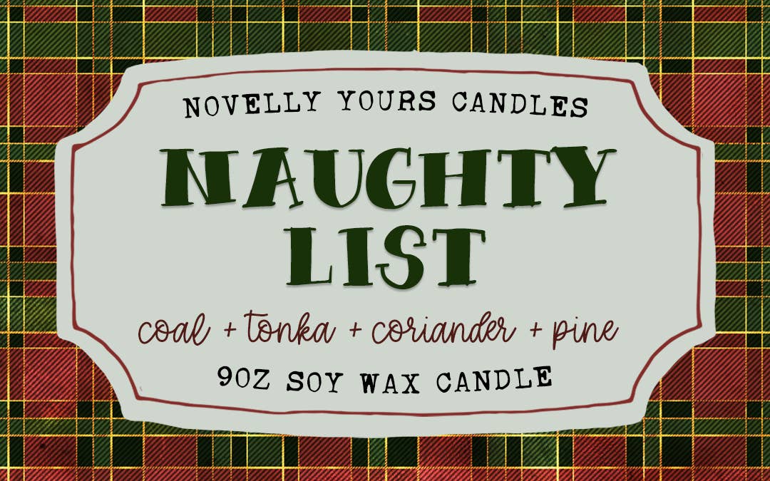 Naughty List candle