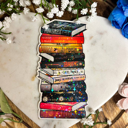 Romantasy Books Cardstock Bookmark - BookTok Favorites