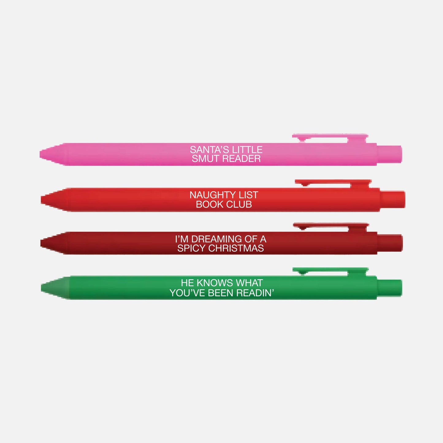 Spicy Bookish Holiday Pen Set