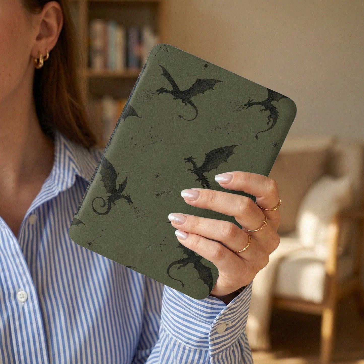 Green Fourth Wing Kindle Case