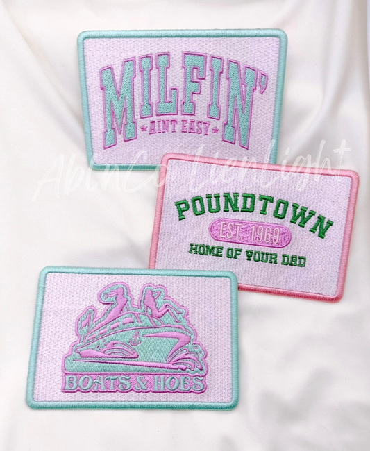 Poundtown Funny Snarky Iron on patch