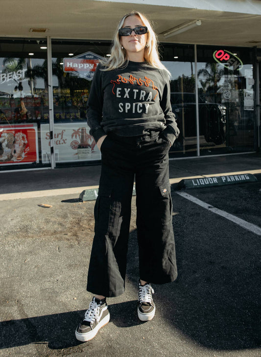 Extra Spicy Chainstitch & Felt Sweatshirt