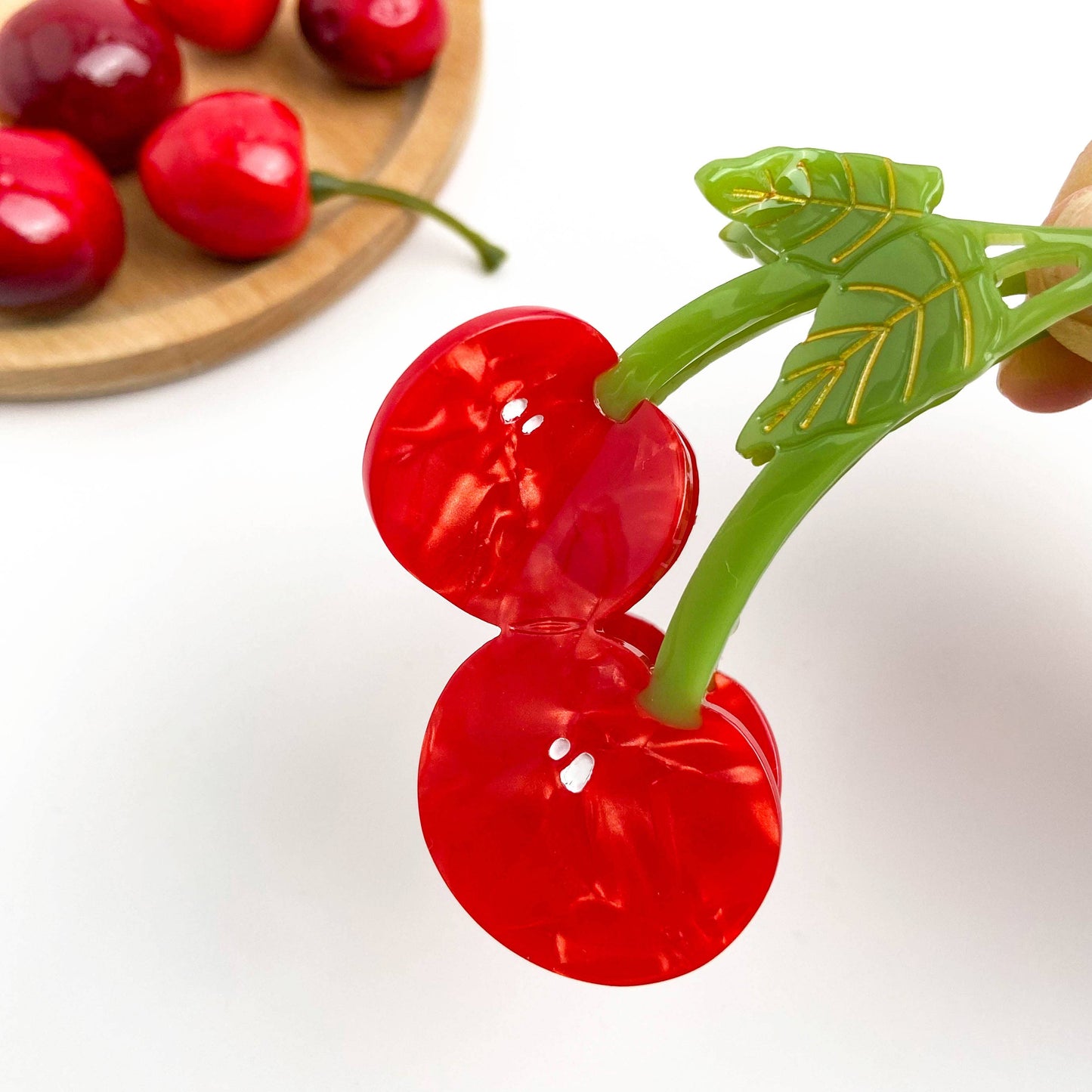 Sweet Red Cherry Claw Clip