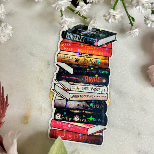 Romantasy Books Bookstack Sticker
