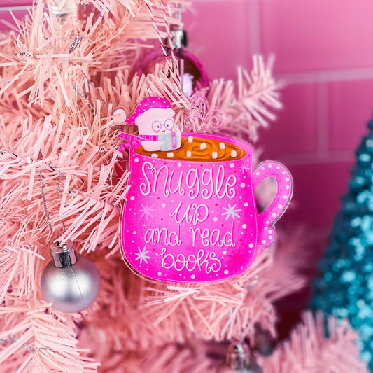 Snuggle Up and Read Books Christmas Ornament