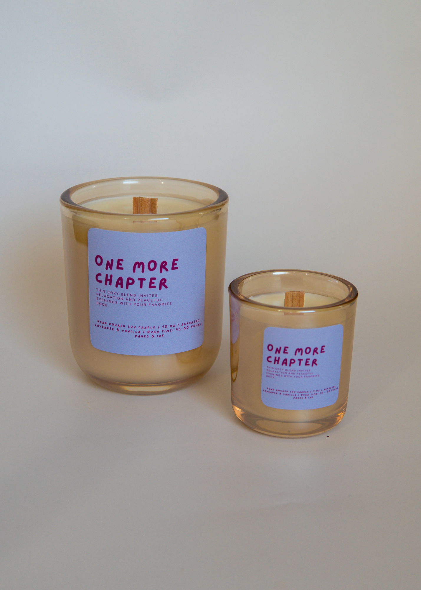 One More Chapter: Lavender & Vanilla Candle