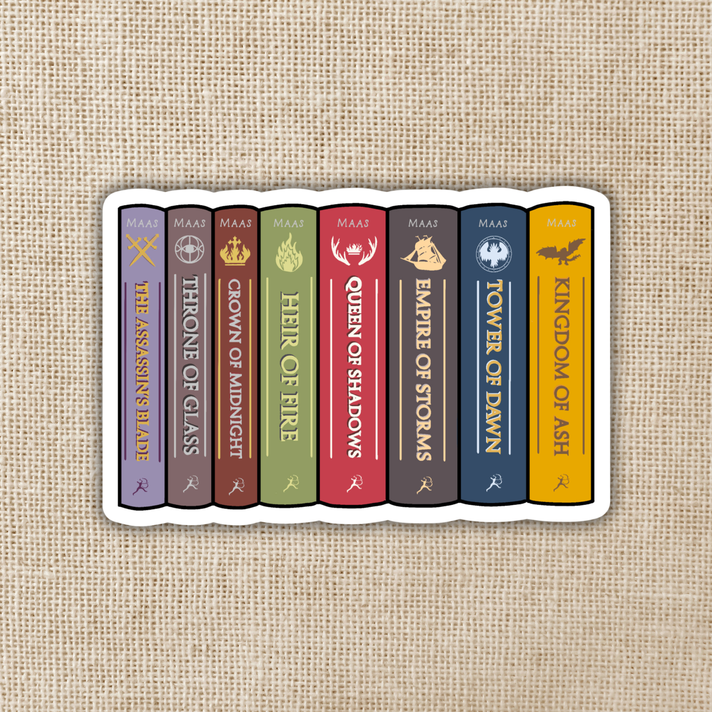 Throne of Glass Series Sticker, 3-inch